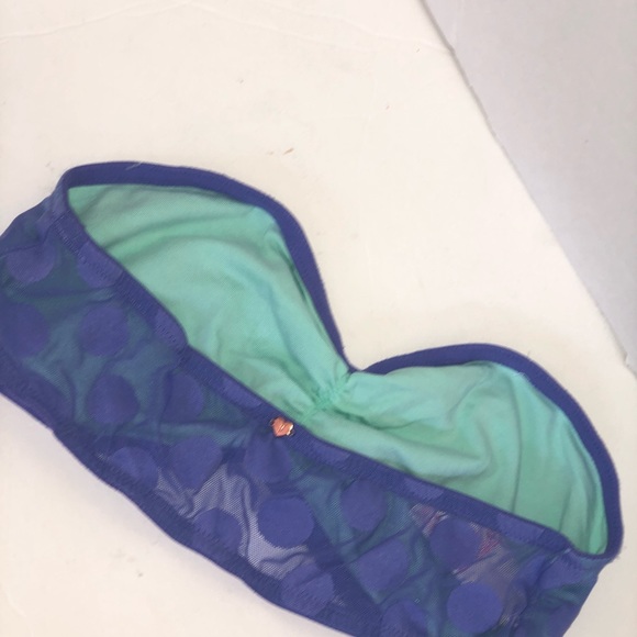 Pink Victoria Secret Polka Dot Bandeau Bralette - Picture 7 of 8